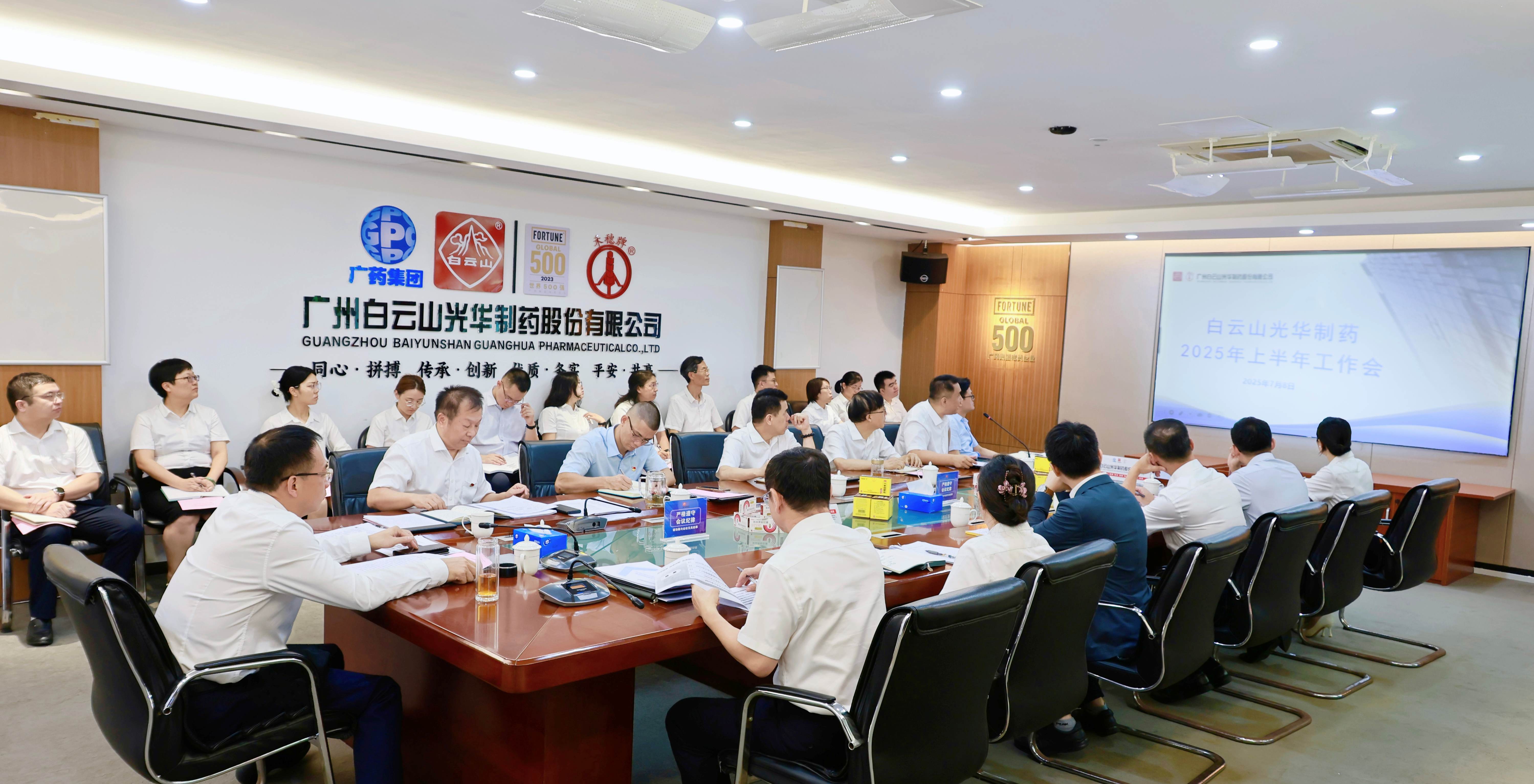 严实风格强根基 奋楫冲刺创新绩——白云山光华造药召开2025年上半年工作会议